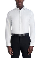 KARL LAGERFELD MEN'S TEXTURED TWILL LONG SLEEVE DRESS SHIRT WHITE SIZE XL - Brand New