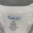 BLUE ICE PLAIN SHORT SLEEVES T-SHIRT - SIZE: MEN 2XL - WHITE - Brand New