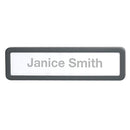 OFFICE DEPOT CUBICLE NAME PLATE 2 5/8"x 9 1/8"x 7/8" 30% Recycled, Charcoal - Like New