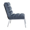 DECORO CLASSIC BRANDS ETERNITY UPHOLSTERED ARMLESS ACCENT CHAIR - BLUE - Like New
