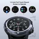 LETSCOM ID216 Smart Watch BLACK - BLACK BAND - 5ATM - Like New