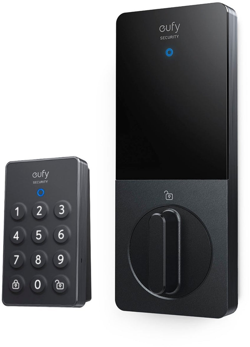 Eufy Security R10 Smart Lock Wi-Fi Retrofit Deadbolt T8503J11 - Black - Like New