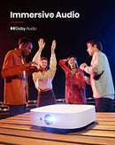 NEBULA ANKER NEBULA SOLAR PORTABLE 1080P PROJECTOR, 400 ANSI LUMEN - WHITE - Brand New