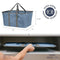 CleverMade Collapsible Laundry Tote, Denim/Charcoal 2PK (7076-4220-05032PK) - Like New