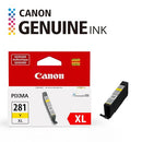 Canon CLI-281 XL Genuine Yellow Ink Tank , Compatible with TR8520, TS9120 - Brand New