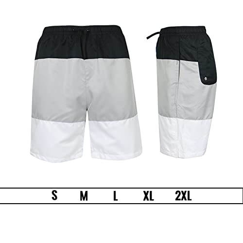 GALAXY BY HARVIC MEN MARATHON RUNNING MESH LINED SHORTS - SIZE XL - BLACK - Brand New