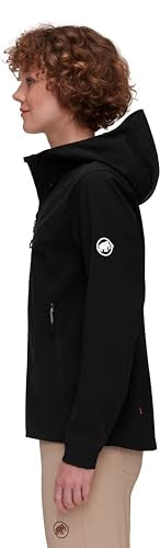 Mammut Outdoor Softshell Hooded Jacket Woman Black M - Brand New