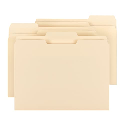 646008 OFFICE DEPOT FILE FOLDERS 1/3 CUT LETTER SIZE 645927 MANILA 250 Pack - Brand New