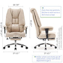 EXCEBET BIG AND TALL OFFICE CHAIR 400LBS WIDE SEAT - BEIGE - Like New