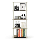 FURINNO 5-TIER BOOK CORNER TOOLLESS OPEN SHELVES ORGANIZATION 17091OK/WH - OAK - Like New