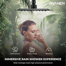 Ryder Dual Shower Head Combo 8'' High Pressure Rain Shower Head 6+1 Spray - Like New