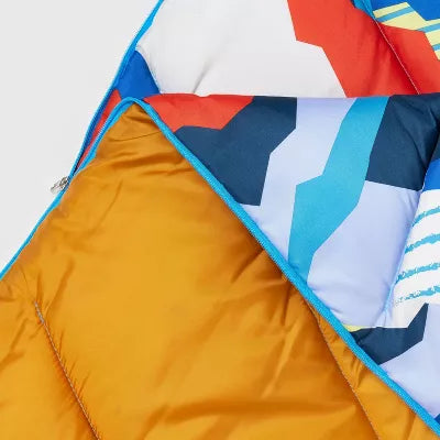 EMBARK KIDS' SLEEPING BAG 50 DEGREE - ORANGE/MULTICOLOR - Like New