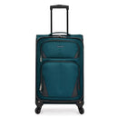 U.S. TRAVELER AVIRON BAY EXPANDABLE SOFTSIDE LUGGAGE TEAL CARRY-ON 22" - TEAL - Brand New