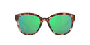 Costi Del Mar Women's Rectangular Salina Sunglasses Coral Tort/Polarized Green - Like New