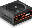 ARESGAME Power Supply 850W Fully Modular 80Plus Gold Certified PSU AGK850 - Like New
