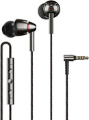 1MORE Quad Driver Hi-Res In Line Control Copper Wire In-Ear Earphones - GREY - Like New