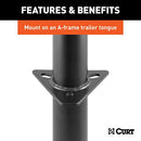 CURT 28250 A-Frame Trailer Jack, 5,000 lb Support, 14" Travel - Brand New