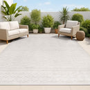 JONATHAN Y Moroccan Geometric Indoor Outdoor Area Rug 5X8 SBH100A-5 - Beige - Brand New