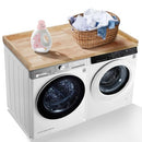 MURAGO WASHER DRYER COUNTER TOP NATURAL WOOD 54” x 27.5" WT02BW-N01 - BLACK - Like New