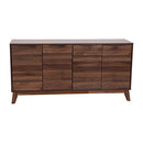FLASH FURNITURE HATFIELD TV STAND FOR UP TO 64" TVS EM-0372-WAL-GG - DARK WALNUT - Like New