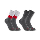 SCARHARTT MEN MIDWEIGHT SYNTHETIC-WOOL BLEND COLORBLOCK CREW SOCK ASSORTED - Like New