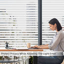 Qualsen Window Privacy Film Frosted Stripe Window Film, 23.6'' x 157.4'' - Brand New