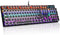 MageGee Typewriter USB Wired Mechanical Gaming Keyboard, Blue Switches - Black Like New