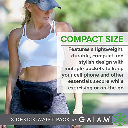 GAIAM WAIST PACK-SIDEKICK - BLACK - Brand New
