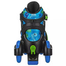 ROLLER DERBY SPORT KIDS' ROLLER SKATE - DINOSAUR  M (11-2) - BLUE/BLACK - Like New