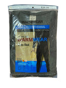 WARMWEAR MENS 2PC HERMAL UNDERWEAR LONG JOHNS SET TOP, BOTTOM - MEN 2XL - BLACK - Brand New