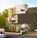 HOSMART FULL DUPLES WIRELESS INTERCOM SYSTEM SUB - BLACK - Like New