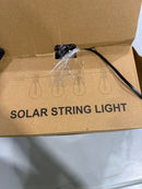 GENERIC 100FT SOLAR LED SHATTER PROOF S11 OUTDOOR STRING LIGHTS - BLACK - Like New