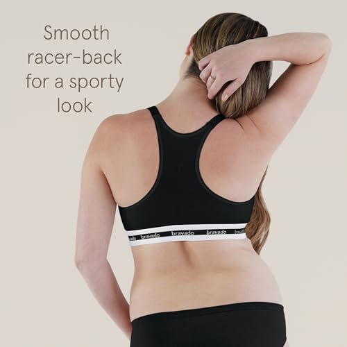 BRAVADO DESIGNS WOMEN'S ORIGINAL SLEEP NURSING BRA - SIZE WOMEN XL - BLACK - Like New
