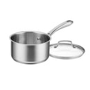 CUISINART 2.5 QT SAUCEPAN STAINLESS STEEL GLASS LID - STAINLESS - Scratch & Dent