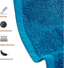 SIMPLE ELEGANCE 6-PACK PLUSH BATH TOWEL SET (27X52 INCH) - MARINE - Brand New