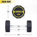ToughFit 25LB Dumbbell - PEV Coated & Non-slip knurl Iron Handle - Brand New