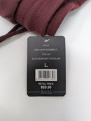 BLUE ICE FLEECE-LINED JOGGER SWEATPANTS  ZIPPER POCKETS - SIZE: MEN L - BURGUNDY - Brand New