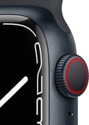 For Parts: APPLE WATCH SERIES 7 GPS CELLULAR 41mm MIDNIGHT ALUM MKH73LL/A CRACKED SCREEN