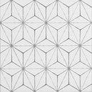 FloorPops FP2481 Kikko Peel Stick Floor Tiles, White & Off-White - Brand New