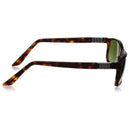 TAG Heuer Legend Rectangular 58mm Sunglasses - Tortoise Brown Frame/Green Lens - Like New