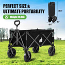 NBONEBS Folding Cart 300LBS Capacity, Load and 200L Capacity, TC158-1, BLACK - Like New