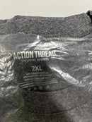 ACTION THREAD 2XL LONG SLEEVE T SHIRT - CHARCOAL - Brand New
