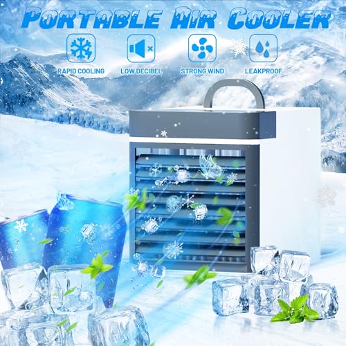 GENERIC PORTABLE AIR CONDITIONER,EXTREME SPEED AIR COOLER - WHITE/GRAY - Like New