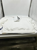 CHAMPION POWERBLEND HOODIE, FULL SCRIPT LOGO - SIZE: MEN XL - WHITE - Brand New