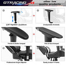 GTRACING GAMING CHAIR RACING OFFICE COMPUTER ERGONOMIC RECLINER - BLACK - Like New