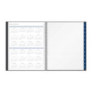 BLUE SKY WEEKLY/MONTHLY PLANNER 8-1/2" X 11", 100008-26 - CHARCOAL METALLIC - Brand New