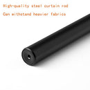1 Inch Industrial Curtain Rod 72-144 Inch Curtain Rod B098NS3LWX - Black - Brand New
