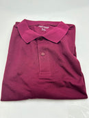 POLO AVENUE CLASSIC POLO GOLF SHIRT - SIZE: MEN 3XL - BURGUNDY - Brand New