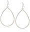 THE SAK WOMEN'S OPEN TEARDROP DROP EARRINGS ONE SIZE - SILVER - Brand New