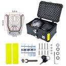 VCOROS Motorcycle Top Case Box 65L Waterproof Aluminum Alloy Monokey Plate - Brand New